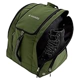 Navaris Skirucksack Grün - Großer Stauraum & wasserabweisendes Material - Skischuhtasche und...