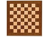Cayro – Professionelles Schachbrett aus Holz – Weiß und Braun – Elegantes Design – Robust...