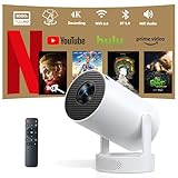 Mini Beamer, 4K Decoding Full HD 1080P, 20000 Lumen Helligkeit, Android 11 System, Wi-Fi 6 &...