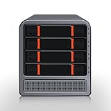 MNBOXCONET NAS Server 4 Bay Storage mit N305 Eight-Core Computer, DDR5 16GB RAM 128GB NVMe NAS SSD...