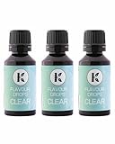 Kalorienfakten Clear Drops, Flavour Zucker 3x30ml, Ohne Kalorien 100% Geschmack Geschmackstropfen,...