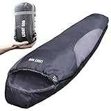 EXPLORER® Light 600 Sommerschlafsack [700g] -2°C bis +14°C [120g/m²] Ultraleicht Schlafsack...