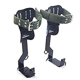 Queeucaer Baumklettern Spike Steigeisen Baumsteigeisen Climbing Spikes, Rutschfestes Forst...