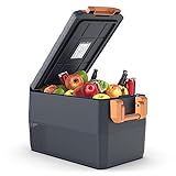 UKKISO Kühlbox Mini Kühlschrank für Auto Tragbare Elektrische Camping-Gefrierbox 55L Elektrischer...