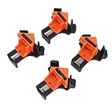 Xiuganpo 4 Stück 90-Grad-Eckklemme, Federlast, Rechtwinklige Klemme, Anwendbar für 5–22 Mm...