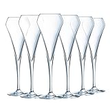 Chef & Sommelier Open Up - Champagnerflöten 200ml - 6 Stück - aus Krysta Kristallglas - Ideal für...