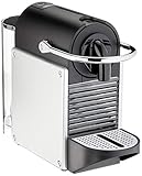 Nespresso De'Longhi EN 124.S Pixie Silber Kaffeekapselmaschine | 1260W | 0,7 L | Seitenpanels aus...