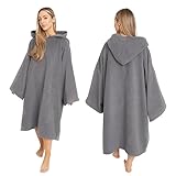 Brentfords Surf Poncho für Erwachsene, groß, zum Baden, Surfen, Strand, saugfähiges...