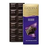 Godiva Chocolatier Signature 72% Dunkle Schokolade Tafel - Reichhaltige & Sanfte Dunkle Schokolade...