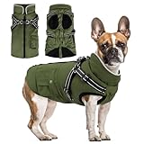 Woiil Hundemantel Hundejacke Wintermantel für Kleine Hunde, Hundemantel Winter mit Geschirr, Hunde...
