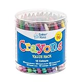 Baker Ross AV257, klobige Wachsmalstifte für Kinder, Kunst und Basteln, Schule, Klassenzimmer,...