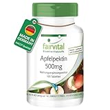 Fairvital | Apfelpektin 500mg Tabletten - 100 Tabletten - mit löslichen Ballaststoffen, Calcium und...