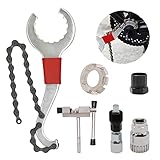 6-in-1 Fahrrad Kassette Removal Tool, YDIAMEJ Multifunktional Reparatur Set mit Kurbel Demontage,...