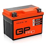 GP-PRO Gel-Batterie 12V 5Ah GTX4L-BS Rollerbatterie/Motorradbatterie, wartungsfrei versiegelt...