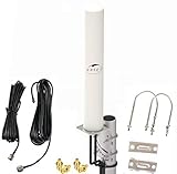 KASER 4G LTE Antenne Outdoor Externe Mimo Omnidirektional 698-2700 MHz SMA Stecker mit CRC9 TS9...