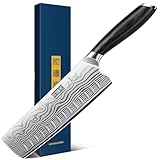 HOSHANHO Kochmesser Japanisches Nakiri Messer, 18 cm Küchenmesser aus Hochwertigem Edelstahl, Extra...