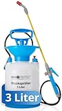 Nanoprotect Drucksprüher 3 L | Universelle Sprühflasche für Essigsäure, Wasser, Dünger und mehr...