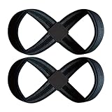 Figure 8 Lifting Straps - Deadlift Gym Wrist Wraps | Strength Training Wrist Support | 2pcs...
