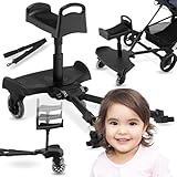MobySystem BUGGY2GO Kinderwagen-Aufsatz mit Sitz & Stehoption - Universal-Befestigung für 99,9%...