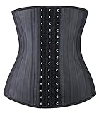 YIANNA Waist Trainer Damen Korsett Bauchweg Body Shaper Latex Shapewear Corsage Korsage Underbust...