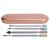 4-teiliges Nagelhautschieber-Set aus Edelstahl, professionelles Maniküre-Werkzeugset,...