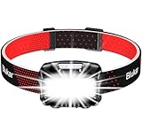 Blukar LED Stirnlampe Wiederaufladbar, Superhell 2000 Lumen Stufenlos Dimmbar Kopflampe mit 8...