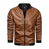 brown leather coat men bomberjacke herren grün original leder jacken für herren kurz schwarze...