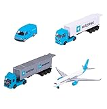 Majorette - Maersk Transport-Fahrzeug - 1 Modellauto aus Metall (Volvo Container-LKW, Man Truck oder...