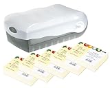 HAN Lernkarteibox CROCO, einfach Vokabeln lernen mit 5-Fächer-Lernsystem, DIN A8 Karteikasten für...