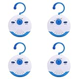 dissot 4X Wasserdichtes Duschradio, Tragbares Mini-FM-Radio mit Eingebautem Lautsprecher für...