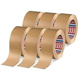 tesa tesapack 4713 Paketband im 6er Pack - Papier Klebeband zum Verschließen von Verpackungen,...