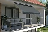 empasa Klemmmarkise 'ILANGA' Balkon Markise Klemm-Markise, UV-beständig und höhenverstellbar