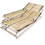 Sleepneo Lattenrost 160x200 cm verstellbares Kopf & Fußteil vormontiert Blauer Engel-Zertifizierung...