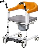 5-In-1-Patientenlifter Für Home-Lift, Duschstuhl Mit Rollen Und Um 180° Geteiltem Sitz, Tragbarer...