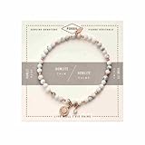 Fossil Armband Für Frauen Wellness, Innenlänge:165mm Weißes Halbedelsteinarmband, JA6934791