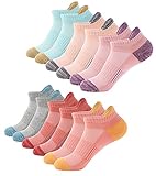 BUDERMMY Sneaker Socken Damen 6 Paar Füßlinge Baumwolle Sportsocken Atmungsaktives Kurz...