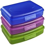 My-goodbuy24 Butterbrotdose Brotdose | 3er Set | Lunchbox für Kinder & Erwachsene - Perfekt für...