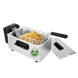 EMERIO 3.0L Öl-Fritteuse mit Kaltzonen Technologie | kein bitterer Geschmack mehr |...