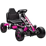 AIYAPLAY Pedal-Gokart für Kinder, Kinder-Gokart mit automatischer Kupplung, Bremse, rutschfesten...