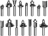 Original Einhell 15 tlg. Fräser-Set (passend für Elektro-Oberfräsen, 15-teilig, 8 mm...