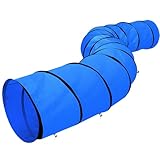 Yaheetech Hundetunnel Spieltunnel Training Tunnel Hundesport Agilitytunnel 546 x 50 cm mit Erdnägel...