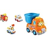 Vtech 80-242104 TUT TUT Baby Flitzer - 3er Set Einsatzfahrzeuge & TUT TUT Baby Flitzer - Kipplaster...