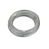 Connex DY2701385 Drahtseil mit Textilfaserseele, 20 m x 4 mm, verzinkt