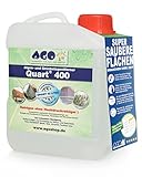 AGO® Quart 400 Grünbelag Entferner I Chlorfrei & Säurefrei I 2L Flechten & Algen Entferner...