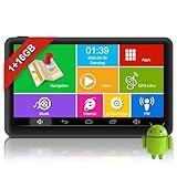 Android Navigationsgerät für Auto LKW 2024 - GPS Navi Auto 7 Zoll LKW Navigation mit Wlan, Europa...