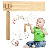 Miayical Holzratsche Geräusche Maker, Ratsche aus Holz, Holz Spinning Ratsche, Krachmacher, Holz...