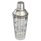 Xavax Cocktail-Shaker (Cocktail-Mixer aus Glas mit Edelstahl Aufsatz, Cocktailrezepten, Bar Set mit...