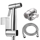 Bidet Edelstahl Handbrause, muslimische Edelstahldusche und Baby-Stoffwindelsprüh-Kit - mit...