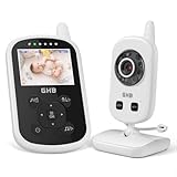 GHB Babyphone mit Kamera Video Baby Monitor 2,4 GHz Gegensprechfunktion ECO Modus Lange Akkulaufzeit...