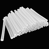 Diompirux 100 Stücke Klebesticks für Heißklebepistole Ø7 x 100 mm, Transparent Klebstoff, DIY...